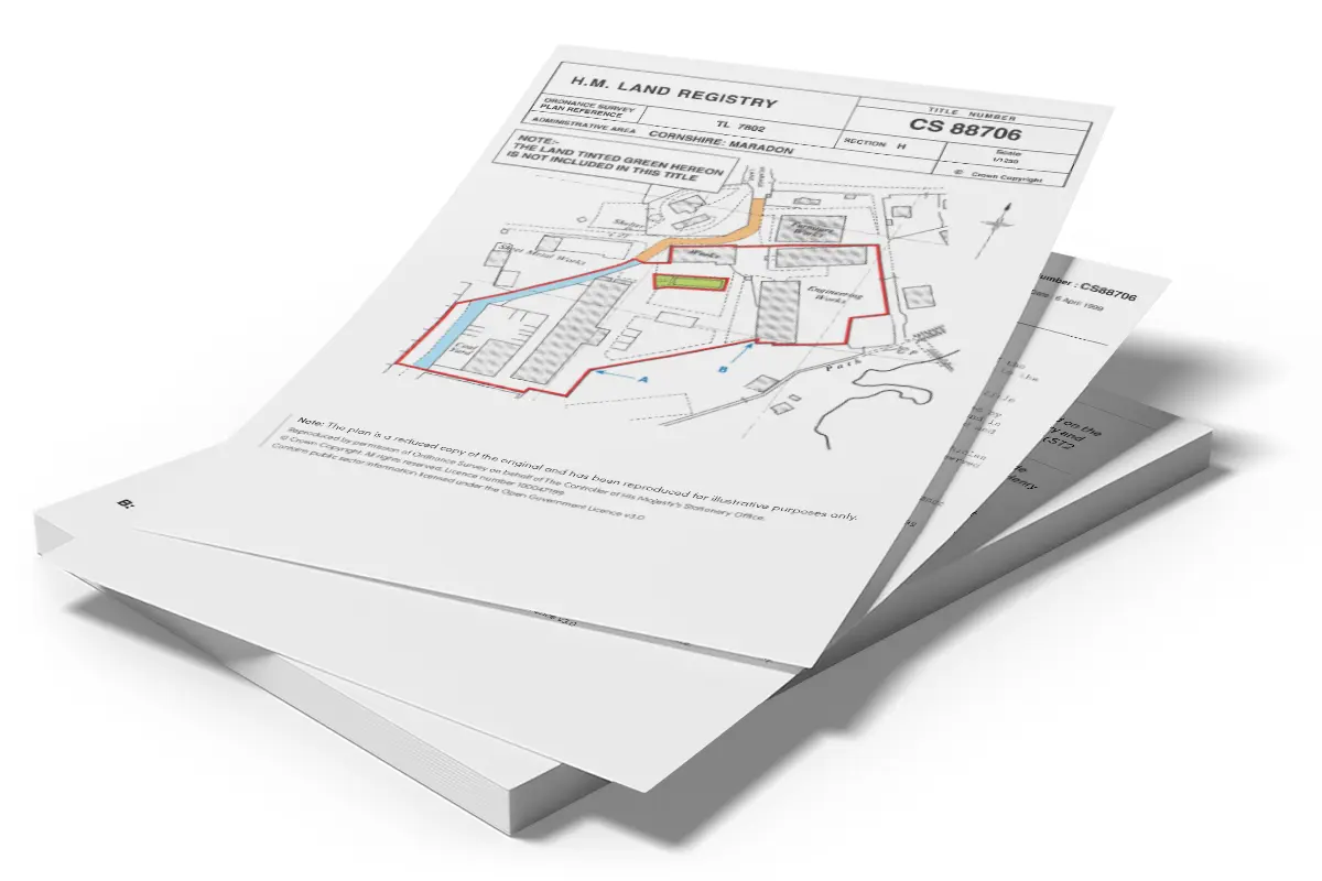 Land Registry Title Plan & Title Register Bundle