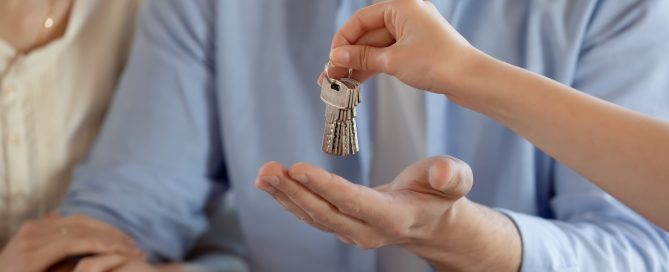 Couple Receiving House Keys