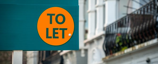 Buy to let - To let sign outside uk property